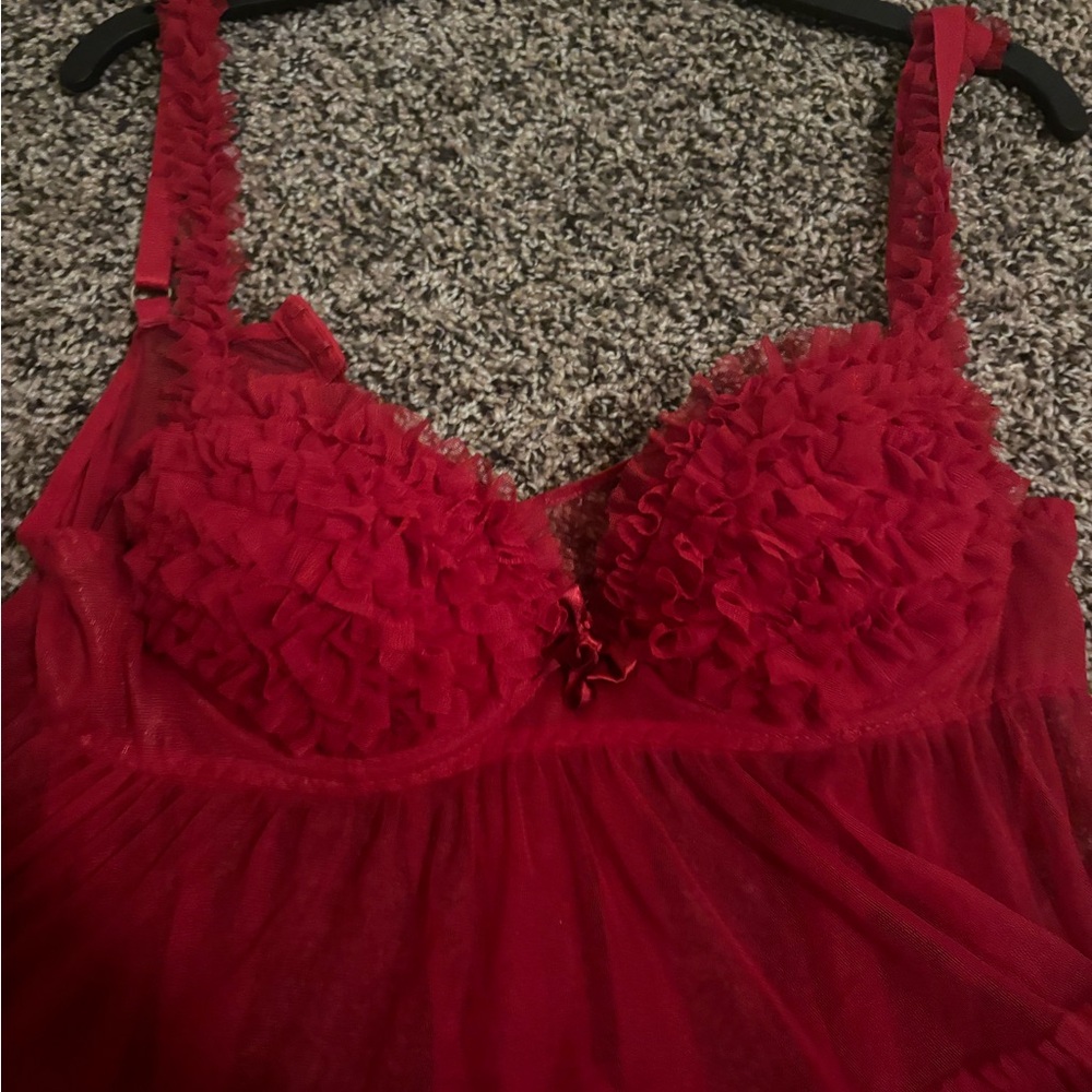 Red Intimate Babydoll - Picture 2 of 3